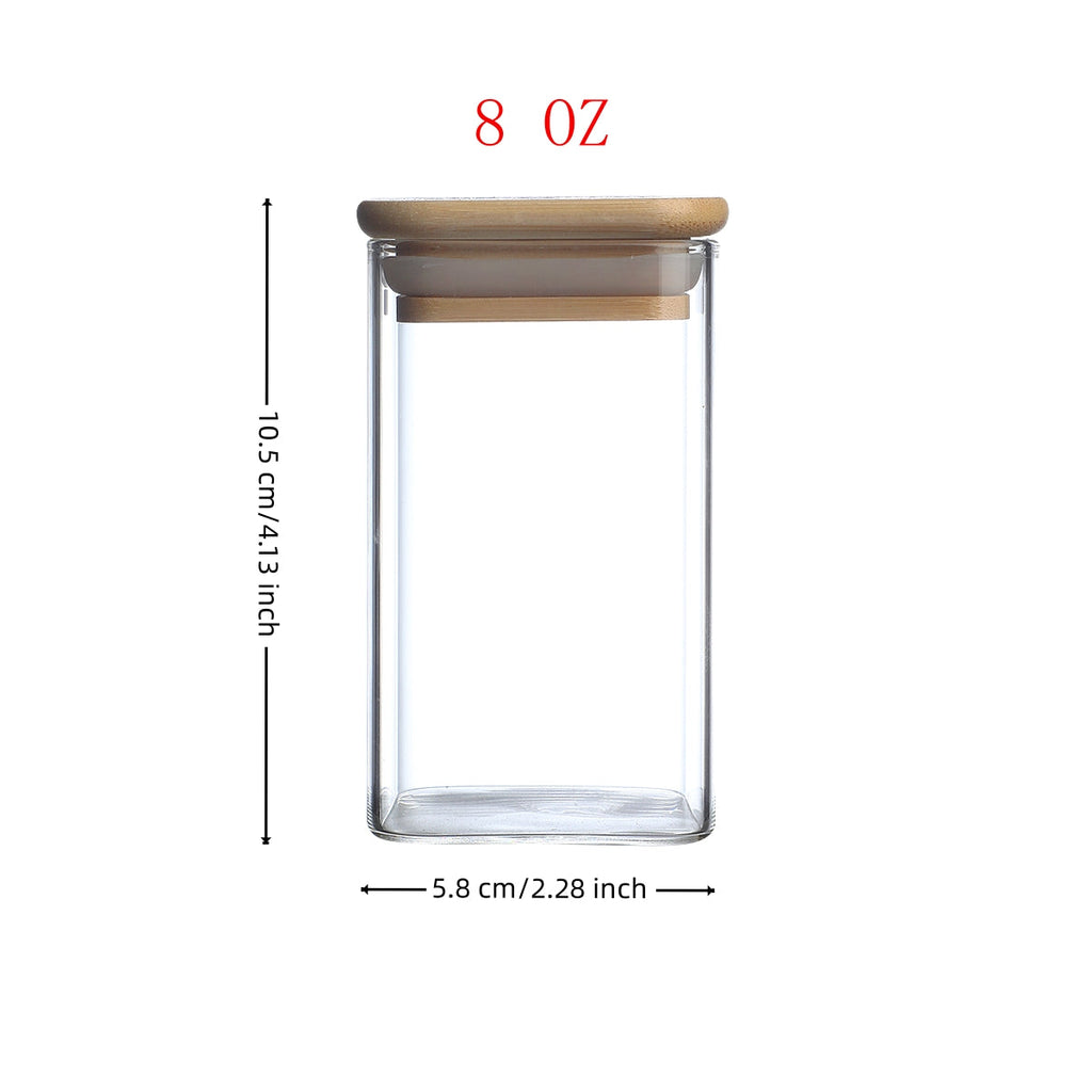 Glass Spice Jar Set (12 pcs)