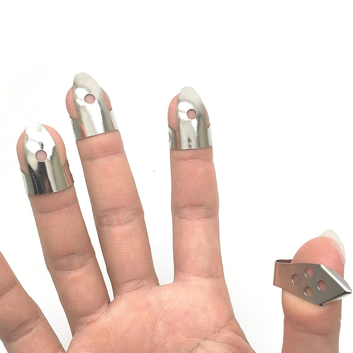 Metal Guitar Finger Picks (4 pcs)