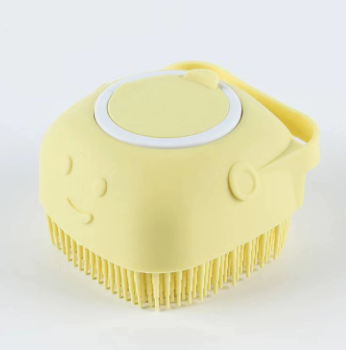 Silicone Pet Bath Brush with Shampoo Dispenser