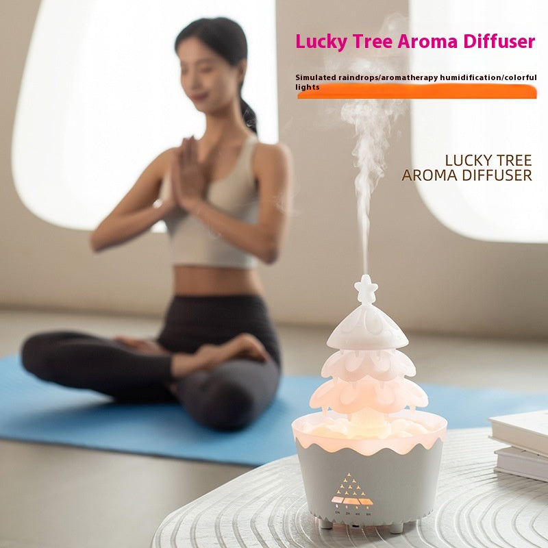 Wood-Grain Aroma Diffuser with Remote