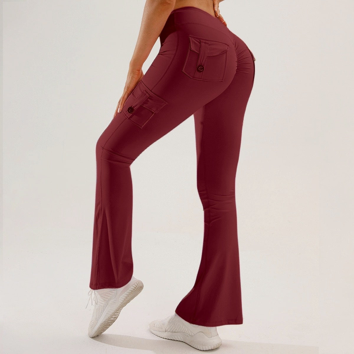 Women's Flared Yoga Cargo Pants