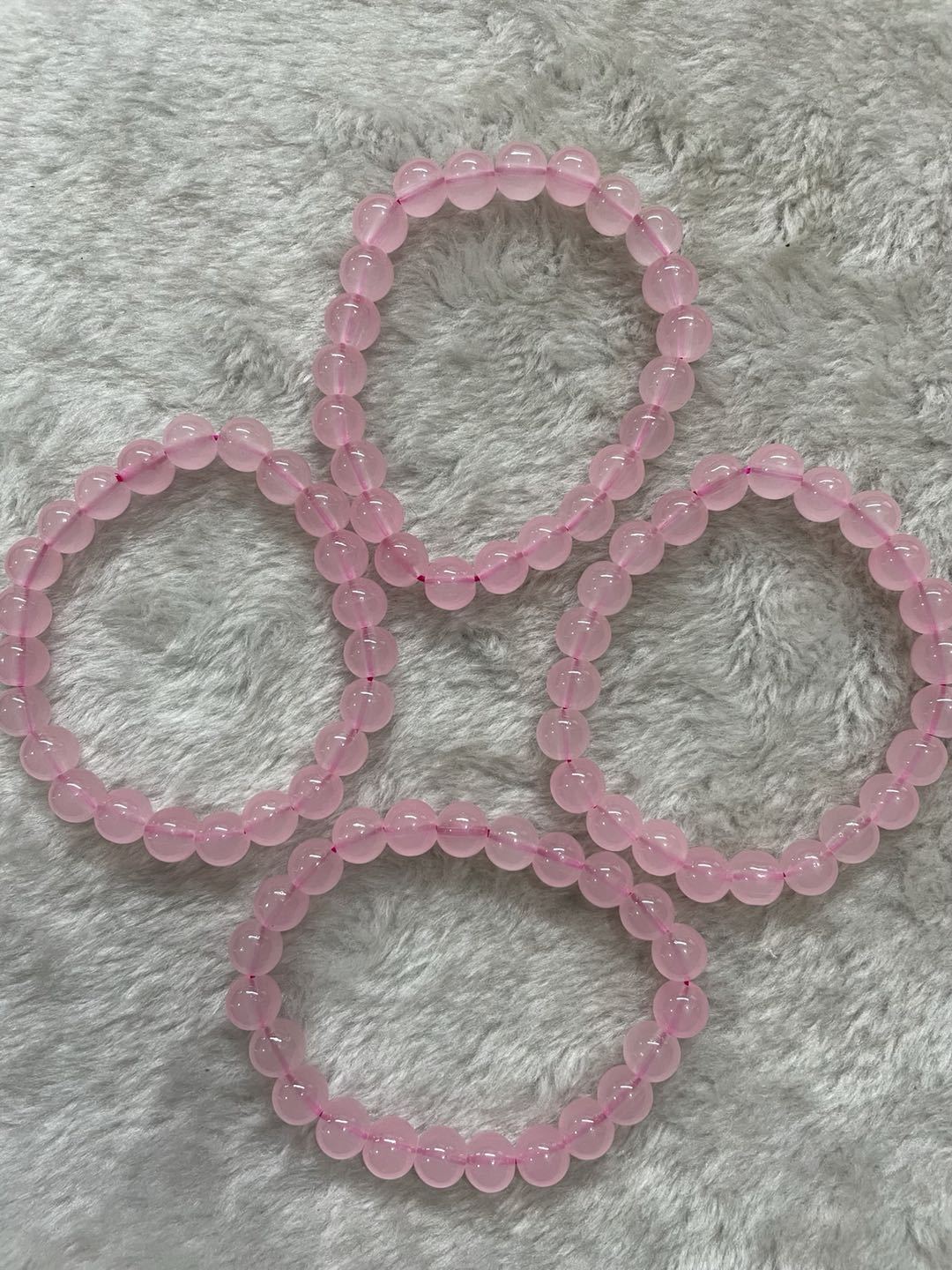 Rose Quartz Bead Bracelet