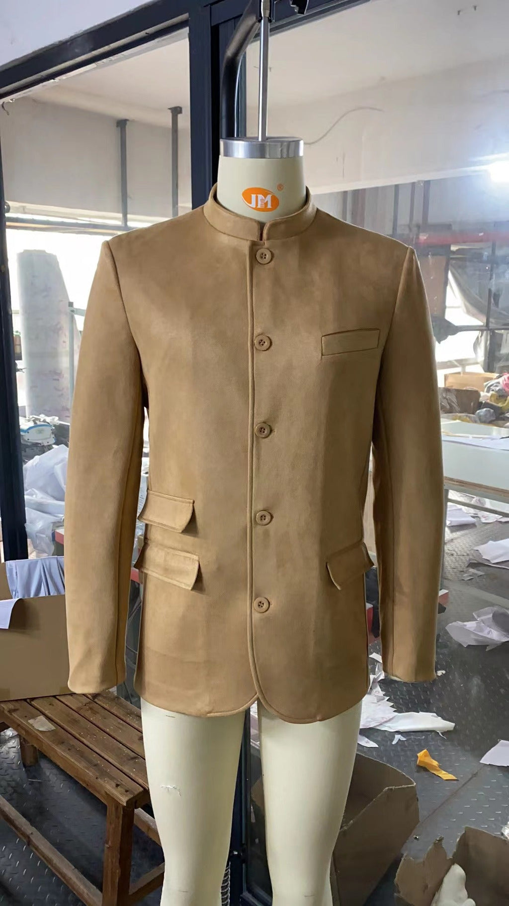 Men's Stand-Collar Casual Blazer