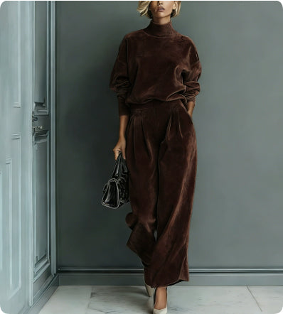 High-Neck Zip Tracksuit Set