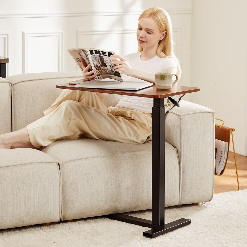 Rolling Height-Adjustable Laptop Table