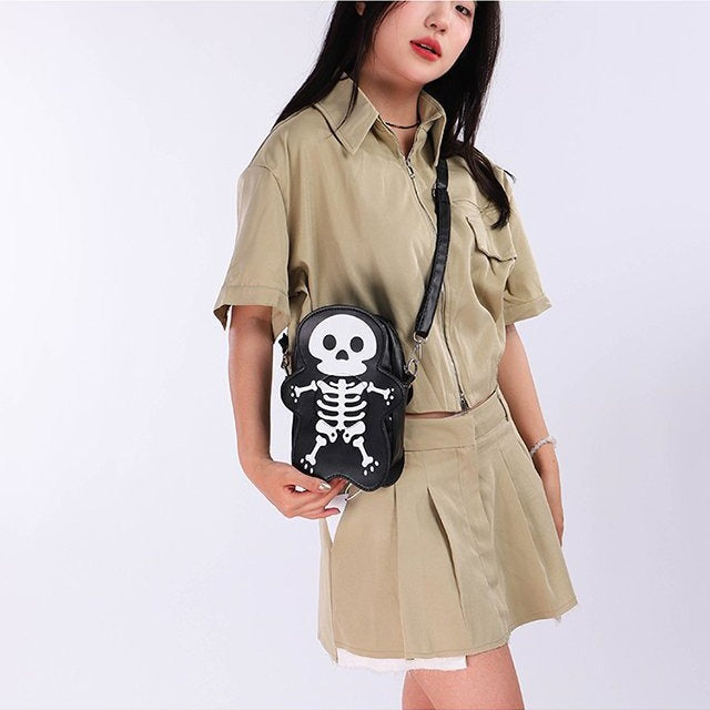 Cute Skull Crossbody Phone Bag