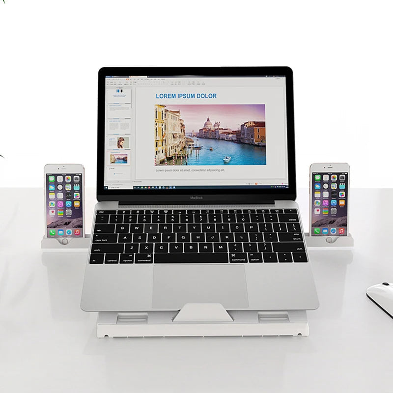 Foldable Aluminum Laptop & Monitor Stand