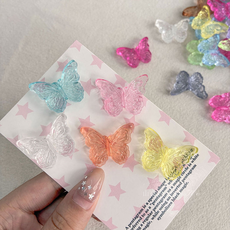 Acrylic Butterfly Wing Beads