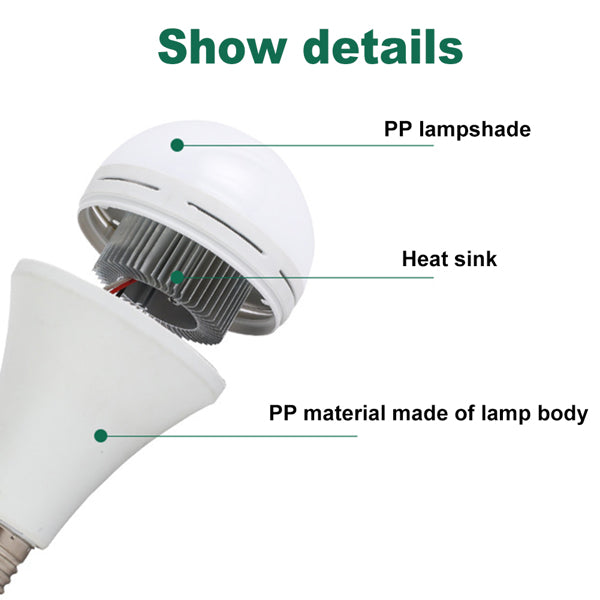 Rechargeable Emergency LED Bulb with Hook