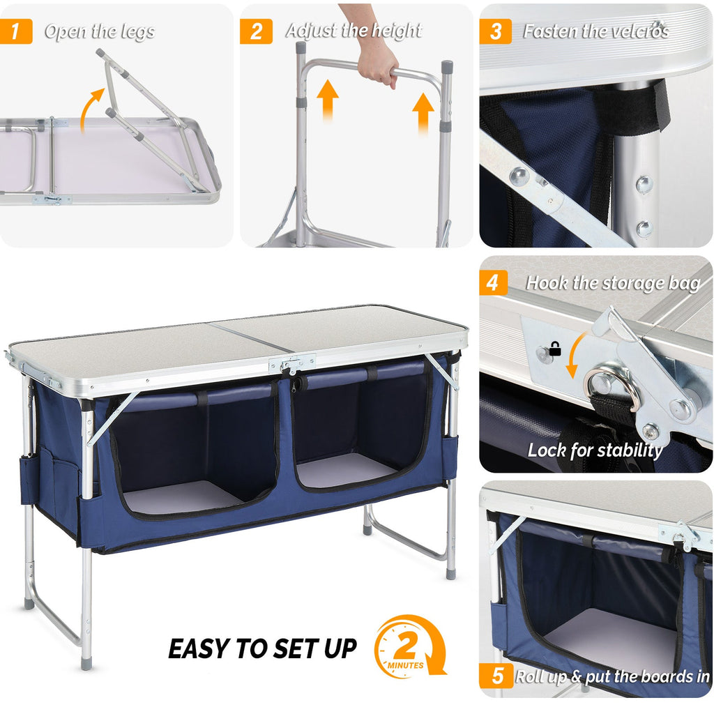 4 ft Folding Aluminum Table
