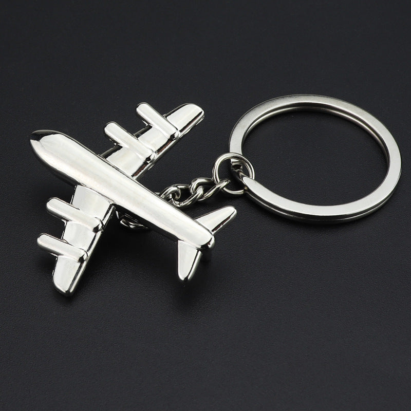 Metal Airplane Keychain