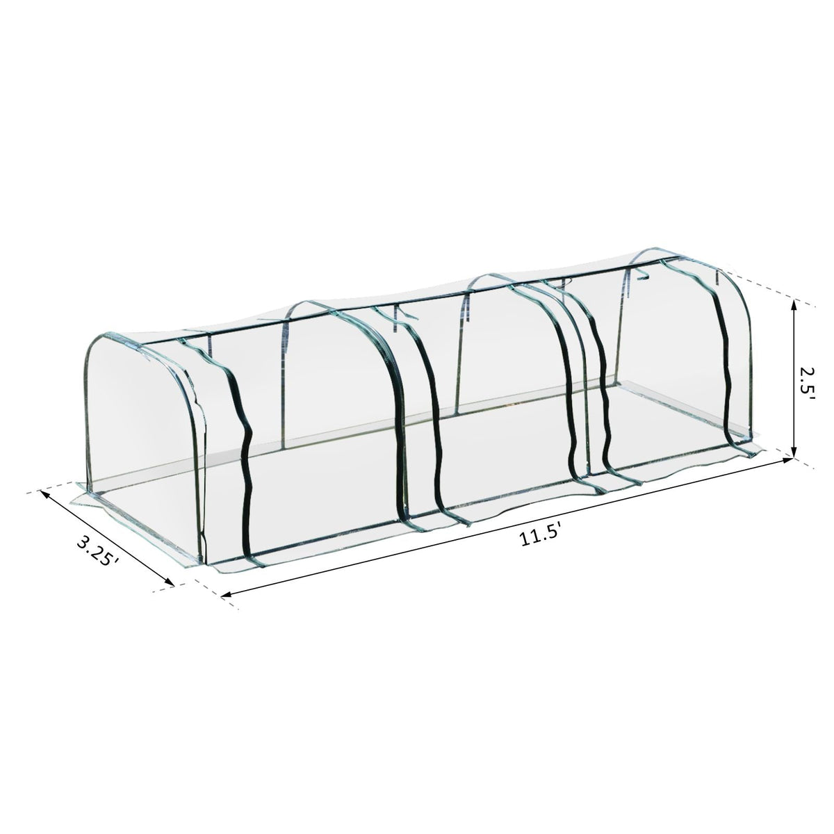 Tunnel Greenhouse with Steel Frame
