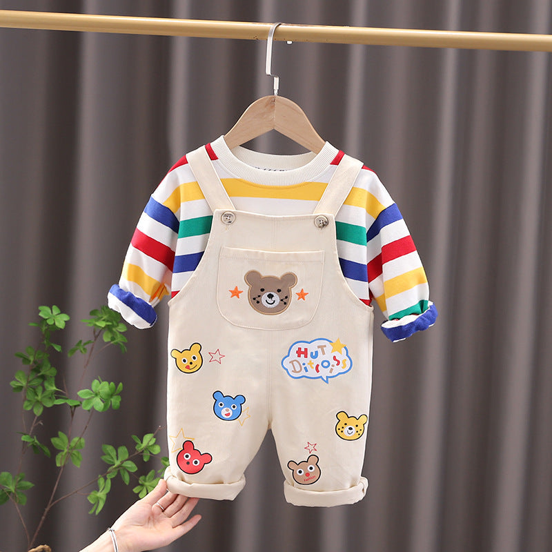 Boys' Top & Overalls Set