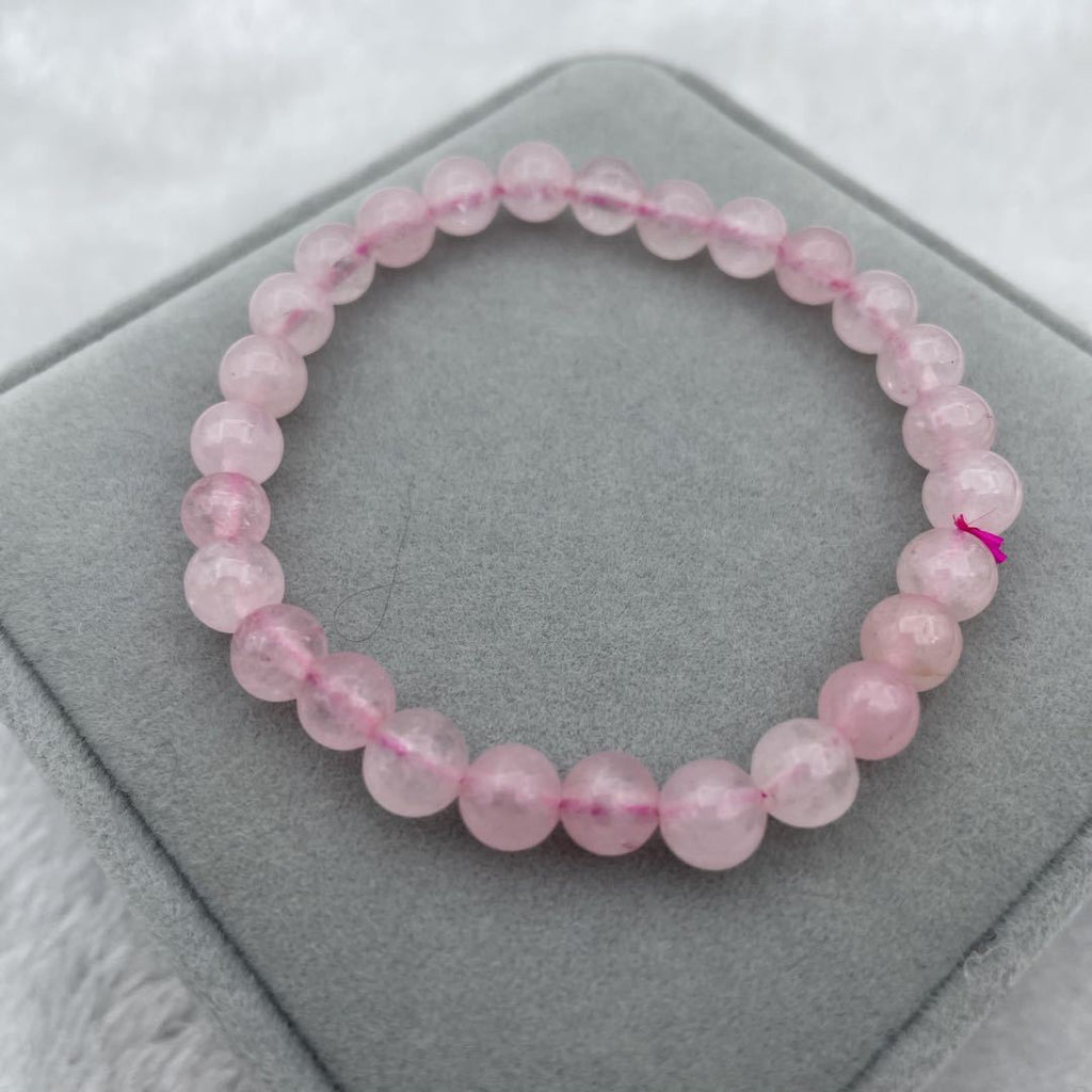 Rose Quartz Bead Bracelet