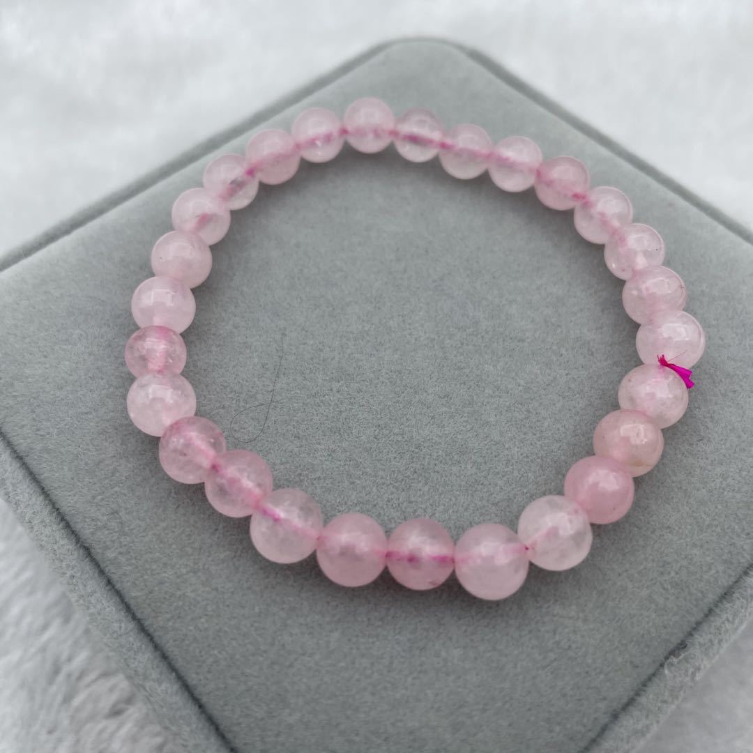 Rose Quartz Bead Bracelet