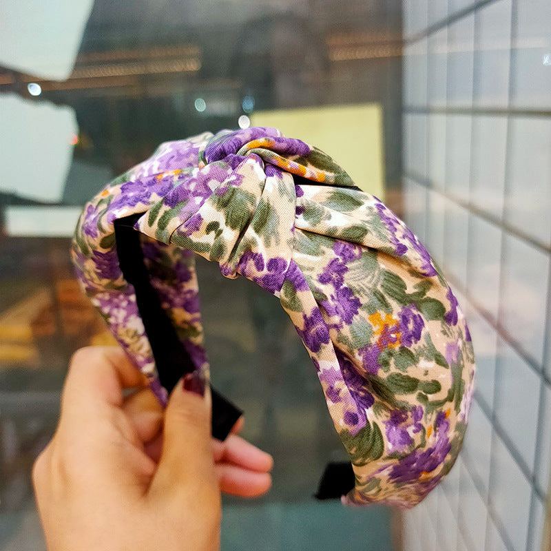 Wide Printed Fabric Headband
