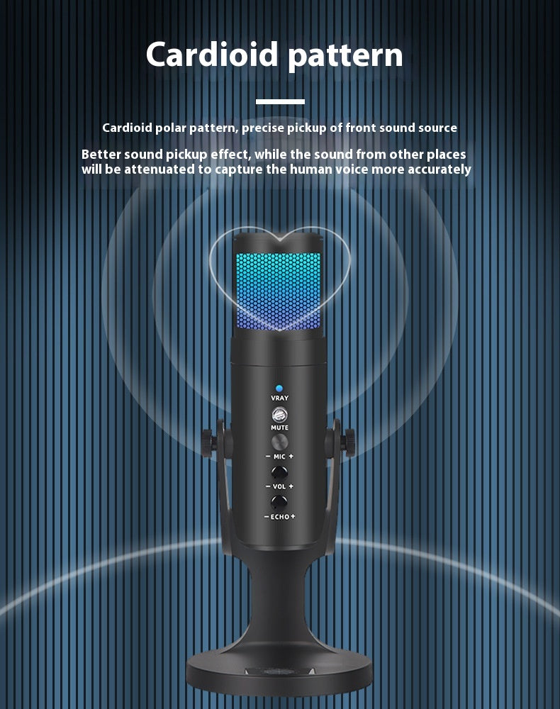 RGB USB Condenser Microphone