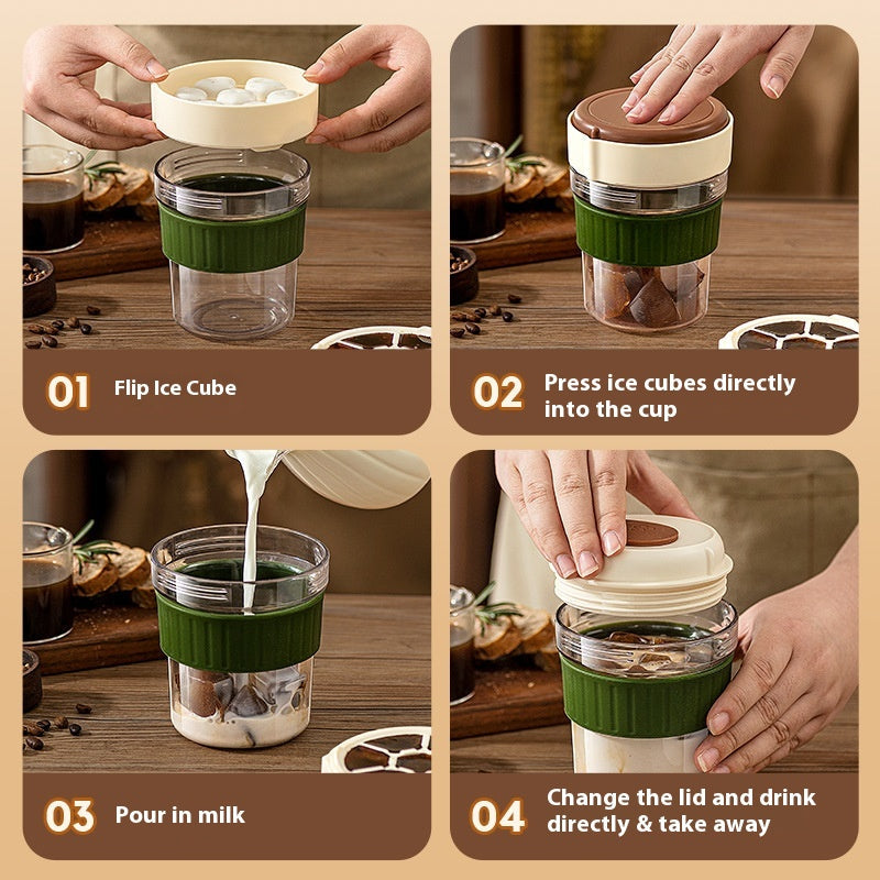 Iced Coffee Cup with Ice Tray
