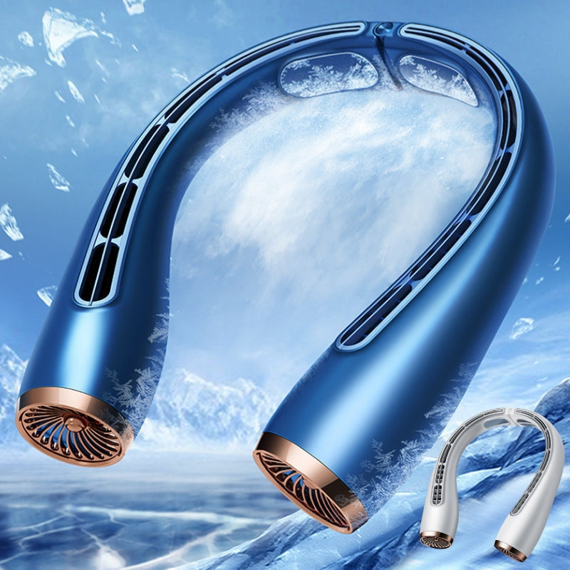 Bladeless Neck Fan with Cooling Plates