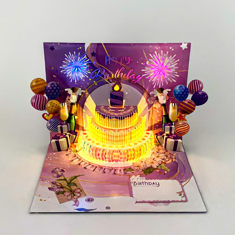 Blow-Out Birthday Cake Card