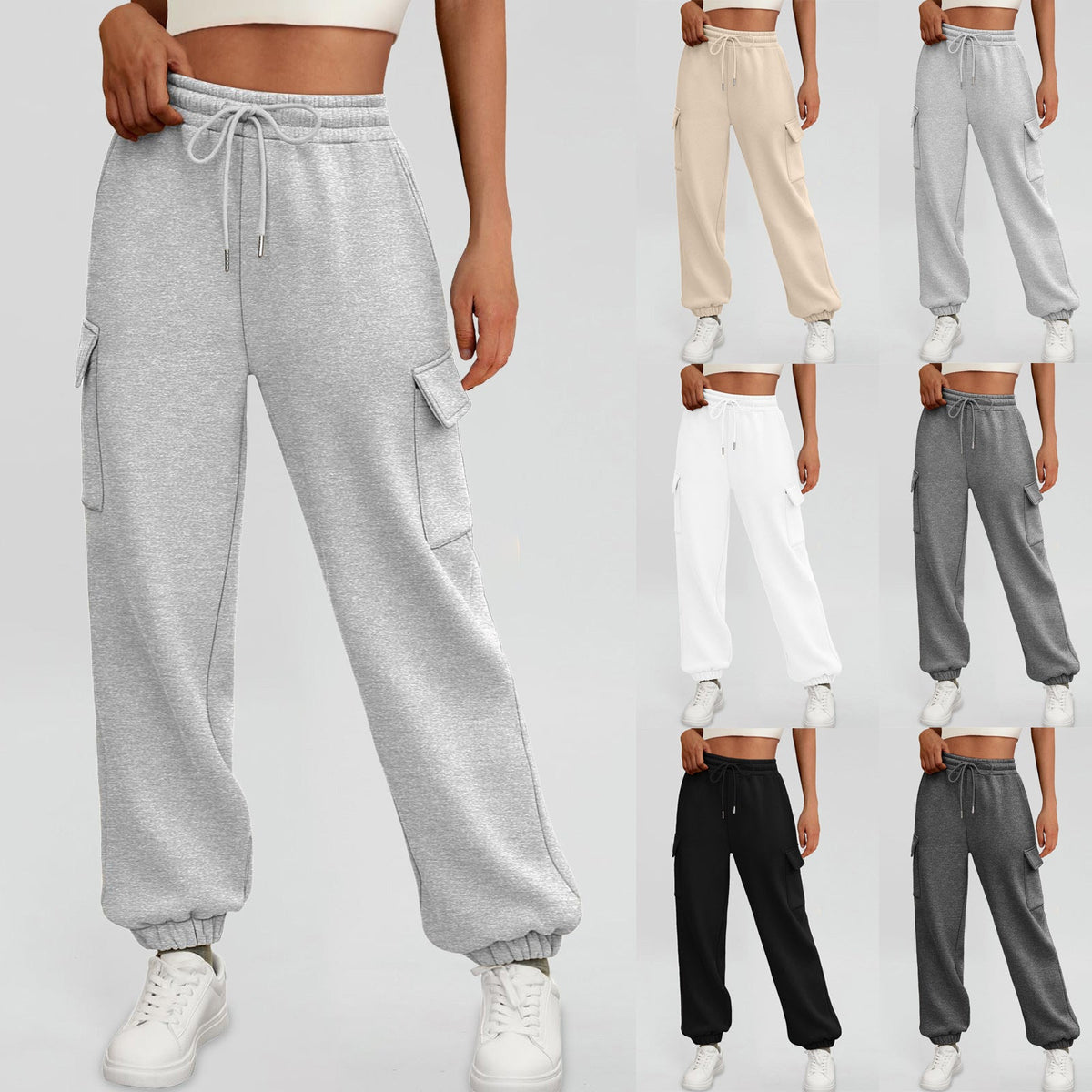 Fleece-Lined Baggy Joggers