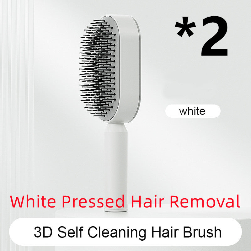 Self-Cleaning Cushion Hair Brush