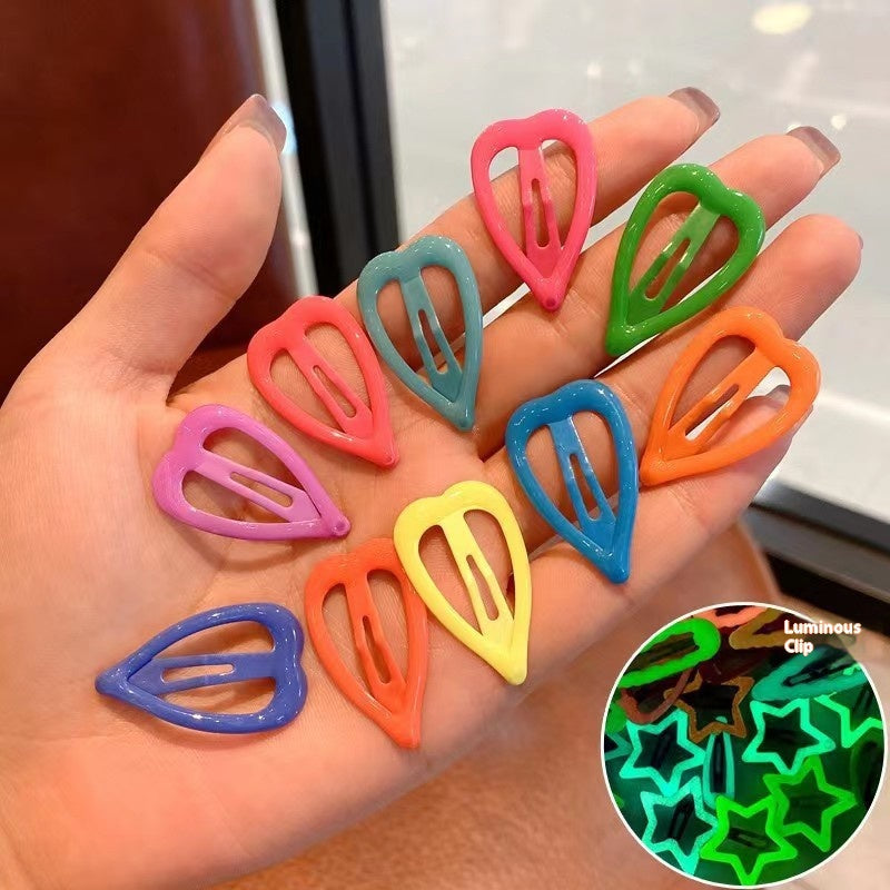 Kids' Colorful Snap Hair Clips (10-Pack)