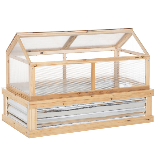 Raised Garden Bed with Mini Greenhouse