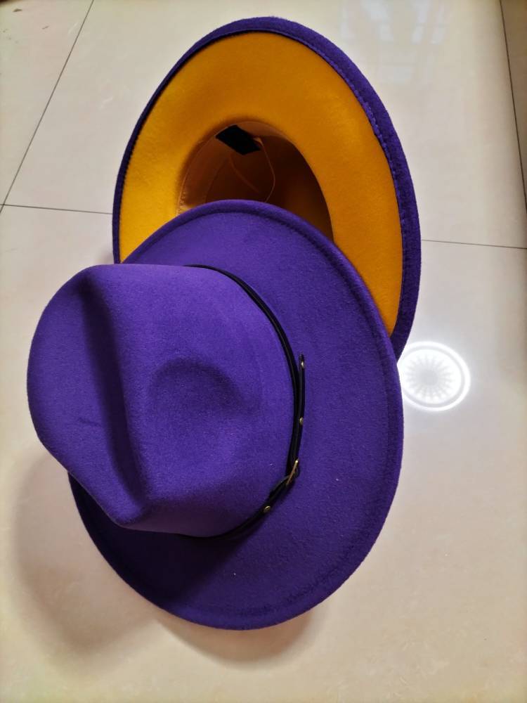 Two-Tone Wool Fedora