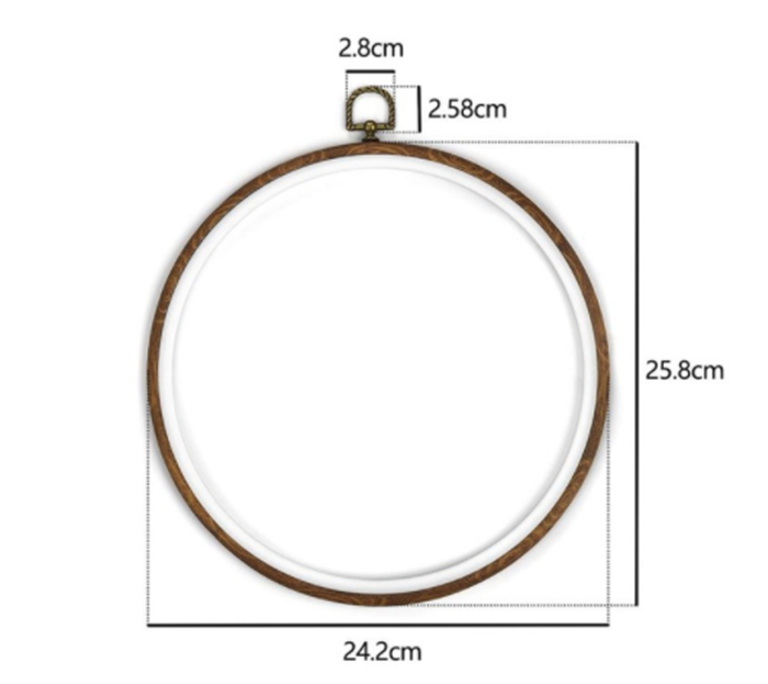 Wood-Grain Embroidery Hoop