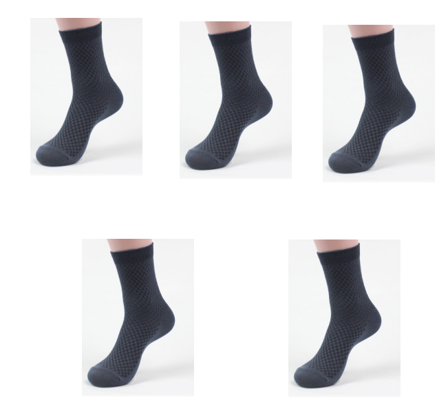 Men's Bamboo Fiber Dress Socks (5 Pairs)