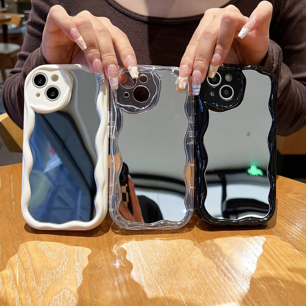 Cream Swirl Mirror Phone Case