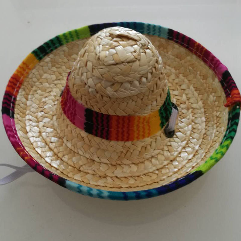Mini Pet Sombrero Straw Hat