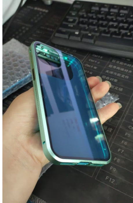 Magnetic Privacy Glass iPhone Case