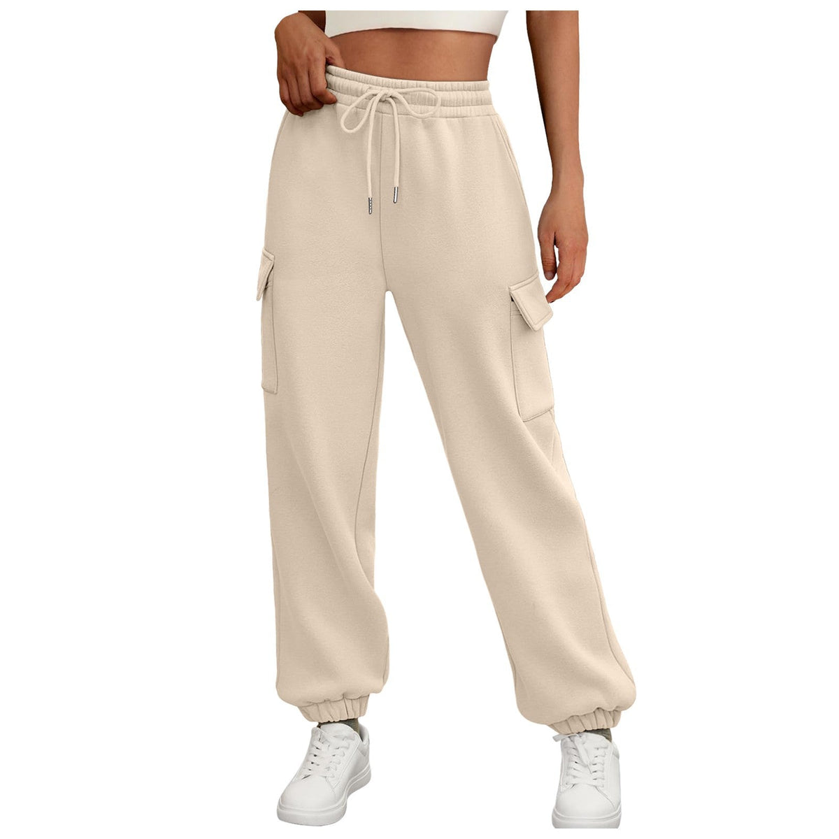 Fleece-Lined Baggy Joggers