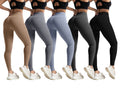 High-Waist Tummy-Control Leggings (5-Pack)