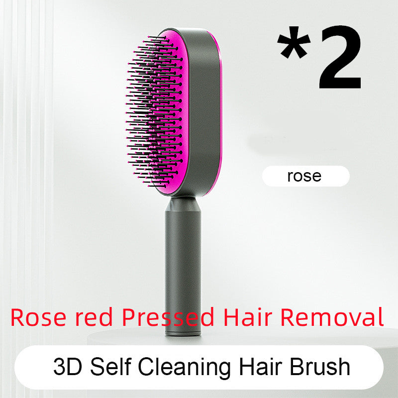 Self-Cleaning Cushion Hair Brush