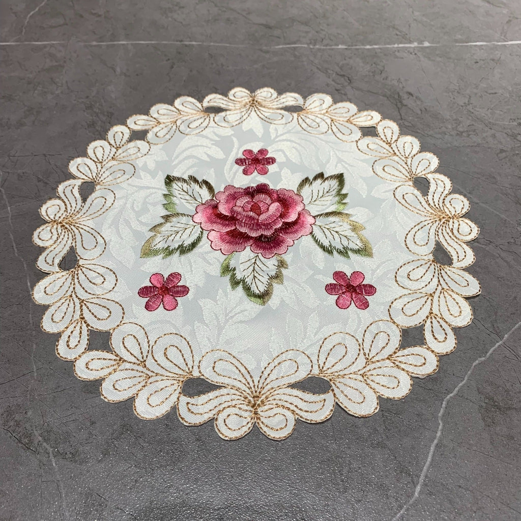 Embroidered Round Placemat