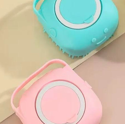Silicone Pet Bath Brush with Shampoo Dispenser