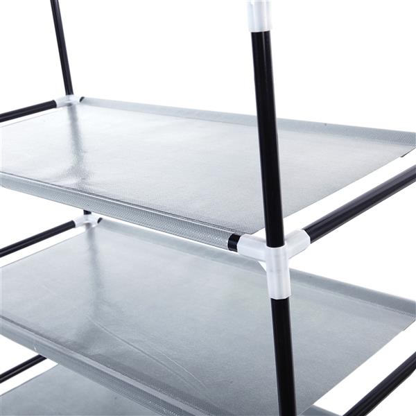 9-Grid Fabric Shoe Cabinet