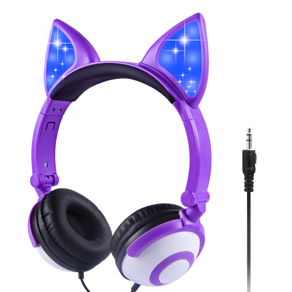 LED Cat Ear Headphones