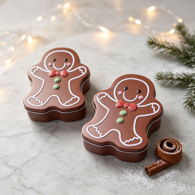 Gingerbread & Santa Cookie Tin