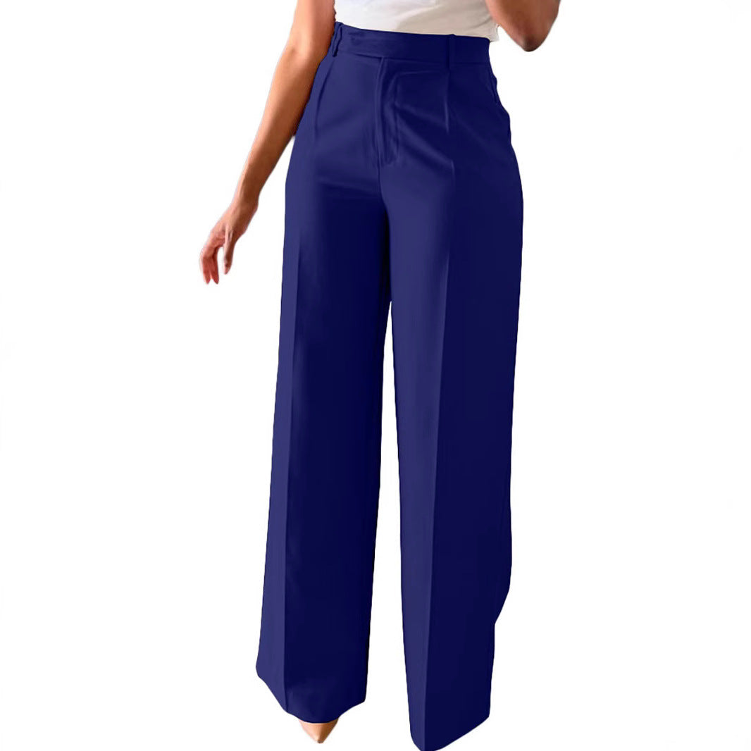 Women's High-Waist Wide-Leg Trousers