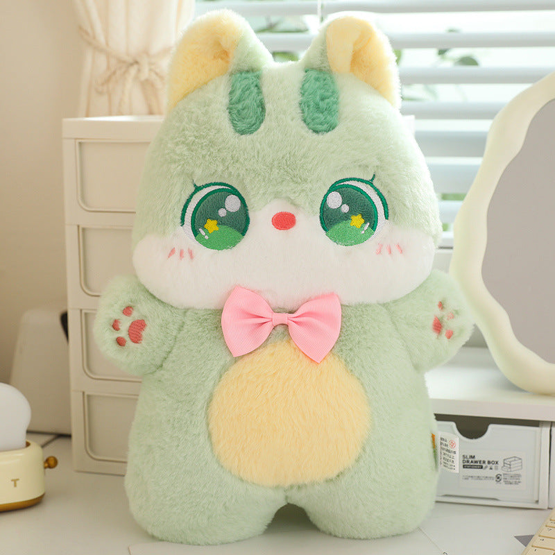 Colorful Cat Plush Pillow