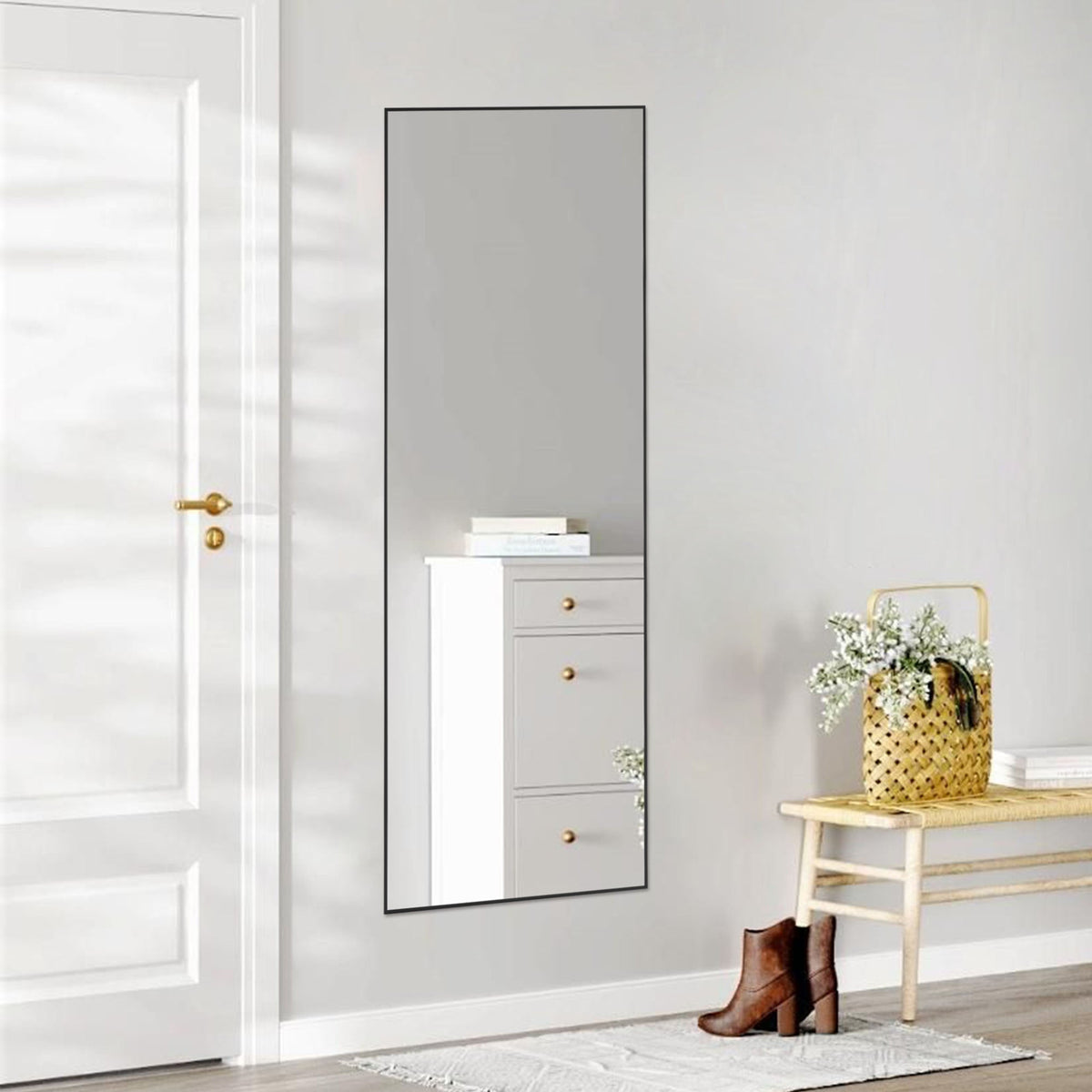 Arched Floor Standing Mirror