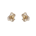 Metal Petal Earrings