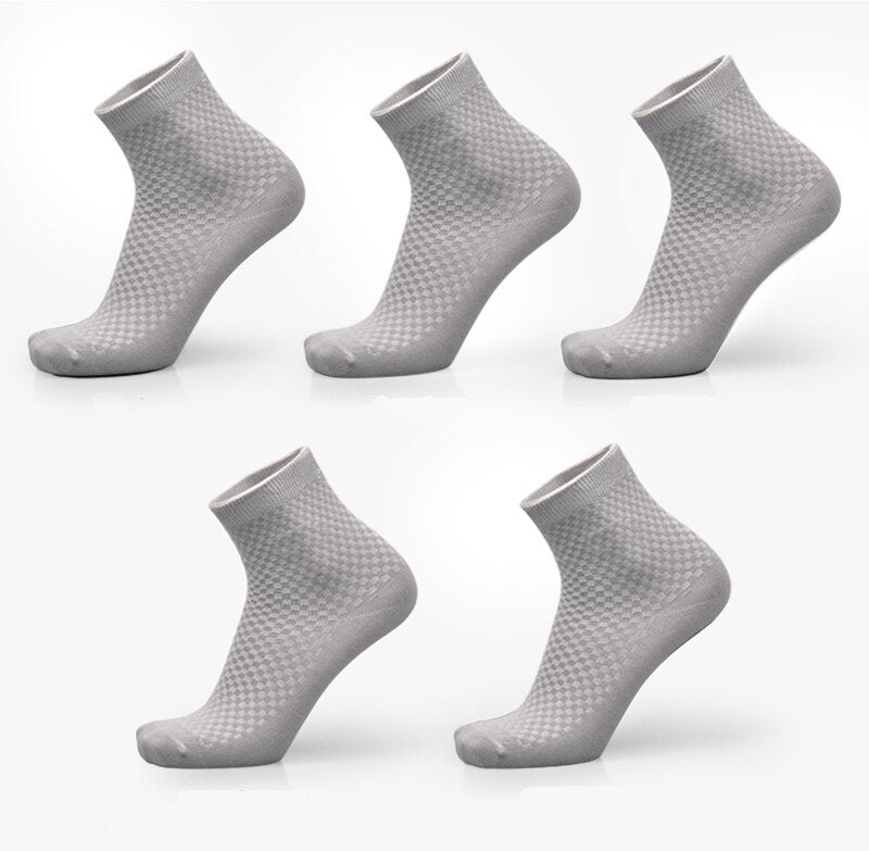 Men's Bamboo Fiber Dress Socks (5 Pairs)