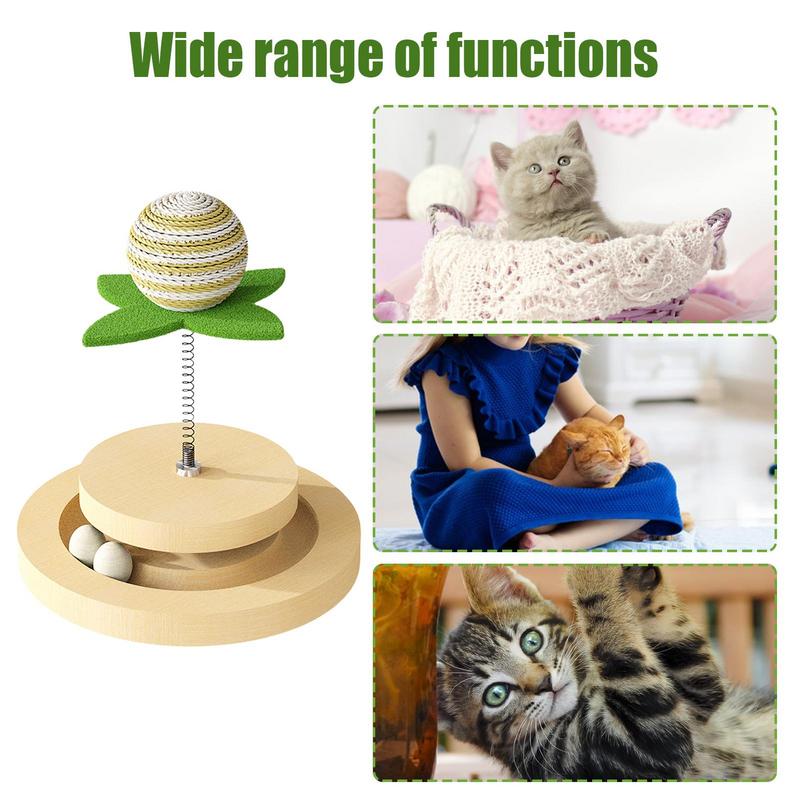 Sisal Scratch Pad with Ball Track