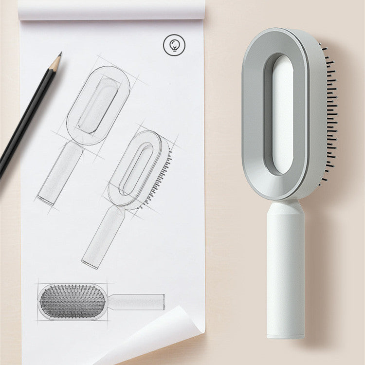 Self-Cleaning Cushion Hair Brush