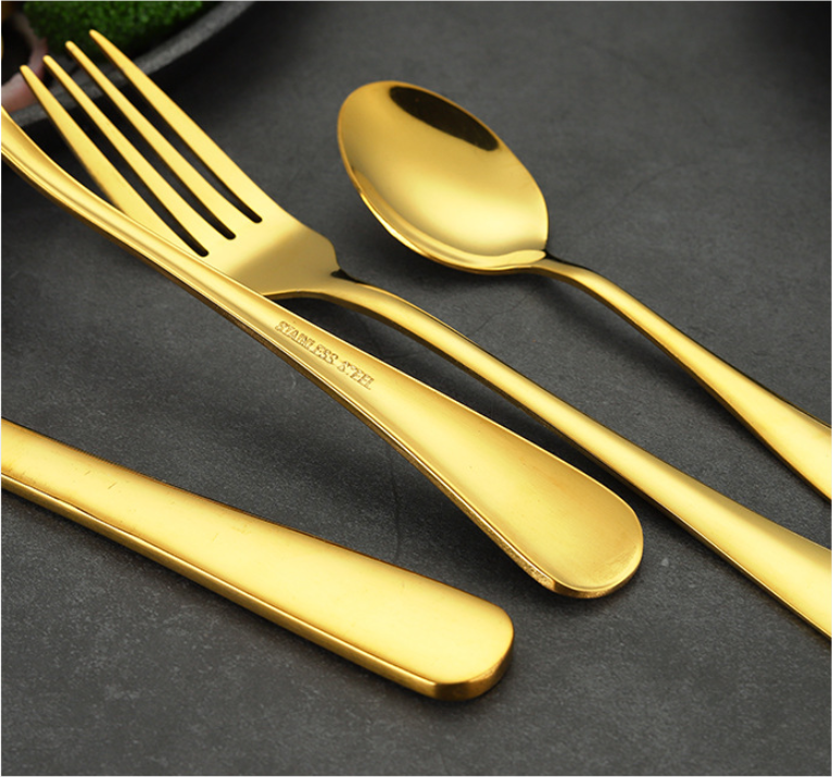 24-Piece Stainless Steel Flatware Set